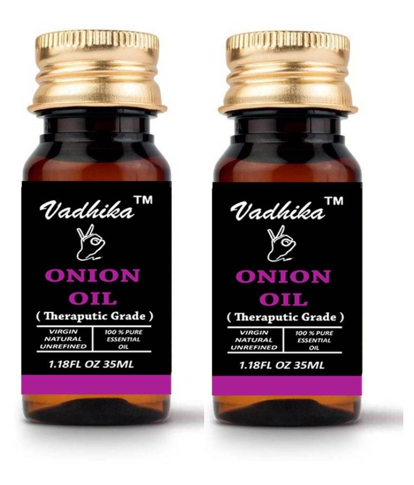 Vadhika 100% Pure ONION Oil For Hair Growth Oil 70 ml Pack of 2 Vadhika 100% Pure ONION Oil For Hair Growth Oil 70 ml Pack of 2