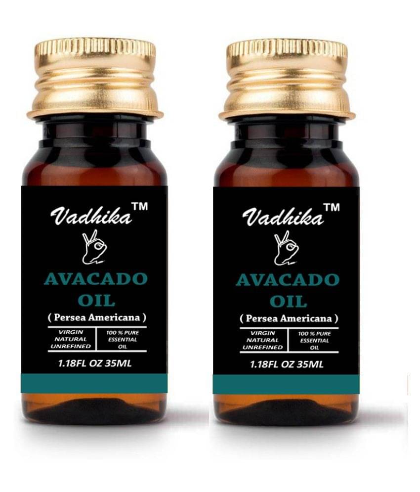 Vadhika Organics 100% Pure & Natural Avocado oil 70 ml Pack of 2 Vadhika Organics 100% Pure & Natural Avocado oil 70 ml Pack of 2