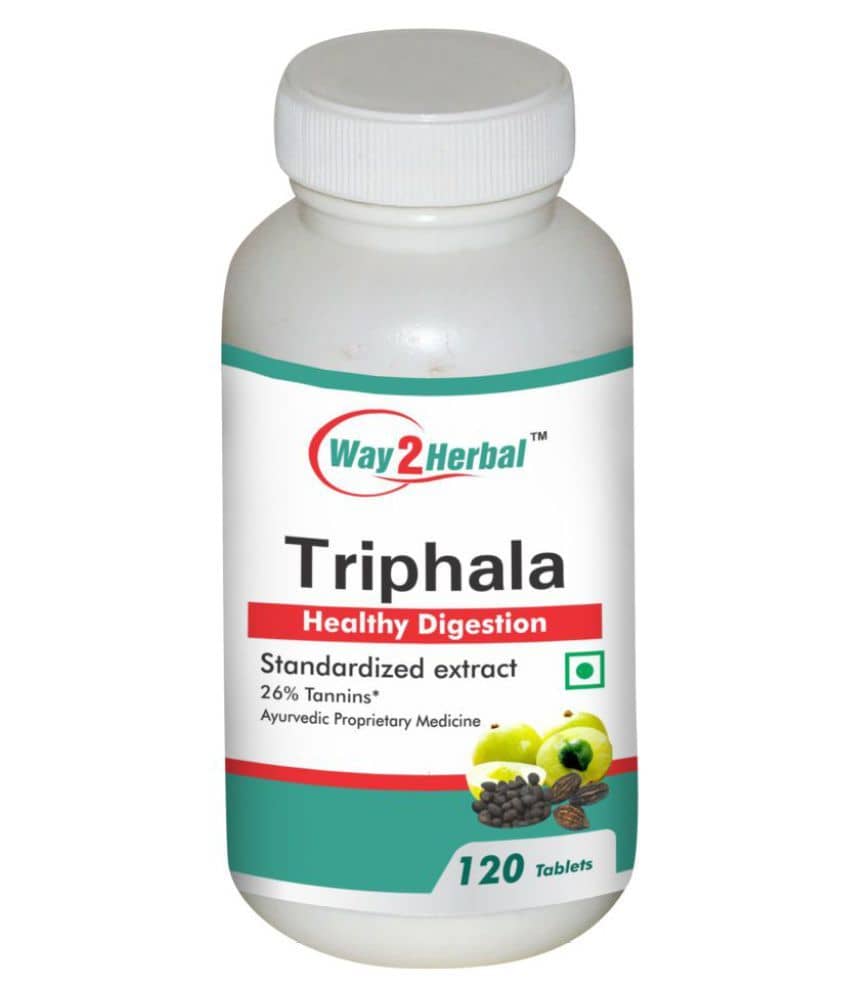 Way2Herbal Triphala 120  Tablets 500 mg