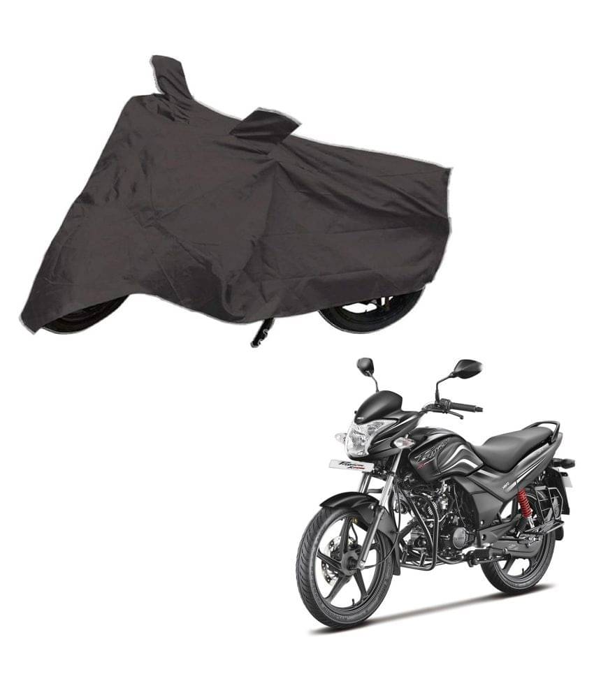    			AutoRetail Dust Proof Two Wheeler Polyster Cover for Hero Passion XPRO (Mirror Pocket, Grey Color)