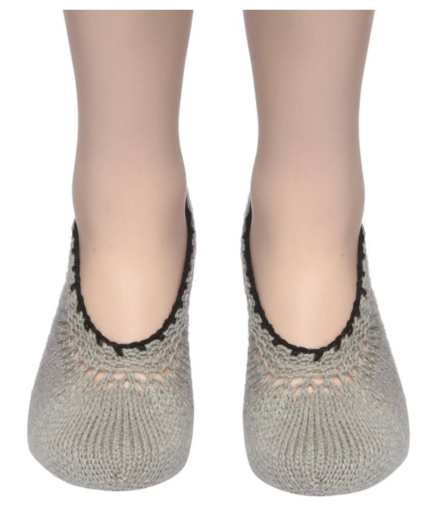 KC Store - Light Grey Woollen Women's Footies ( Pack of 1 ) KC Store - Light Grey Woollen Women's Footies ( Pack of 1 )