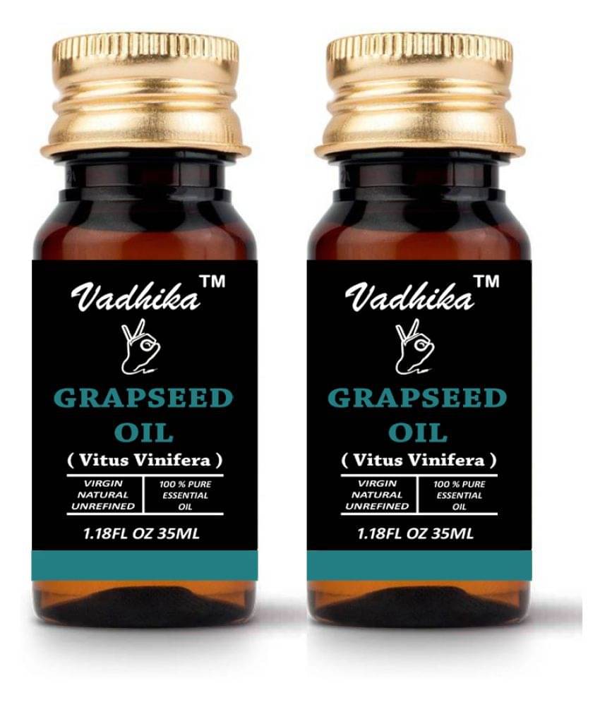 Vadhika Premium Grapeseed oil Essential Oil 70 ml Pack of 2 Vadhika Premium Grapeseed oil Essential Oil 70 ml Pack of 2