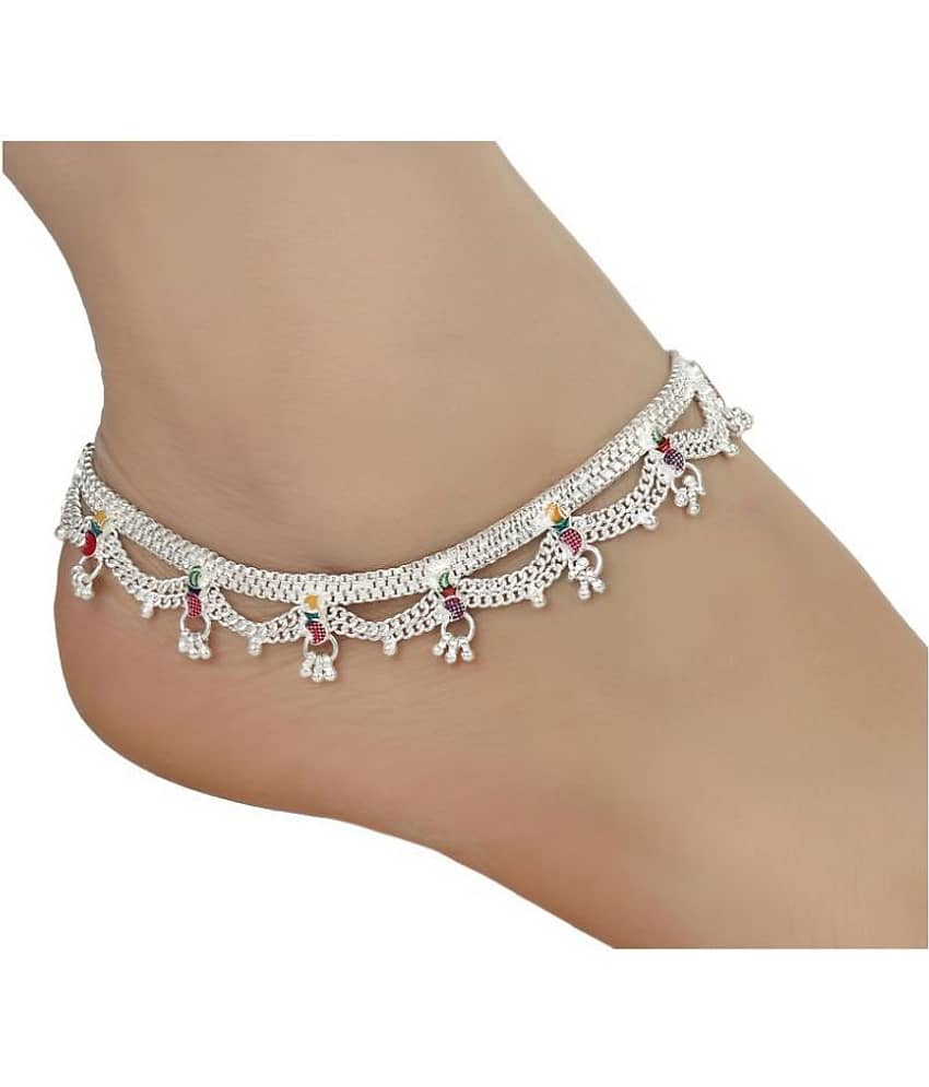 AanyaCentric - Silver Anklets ( Pack of 1 ) - Anklets | Buy online on ZillyBuy