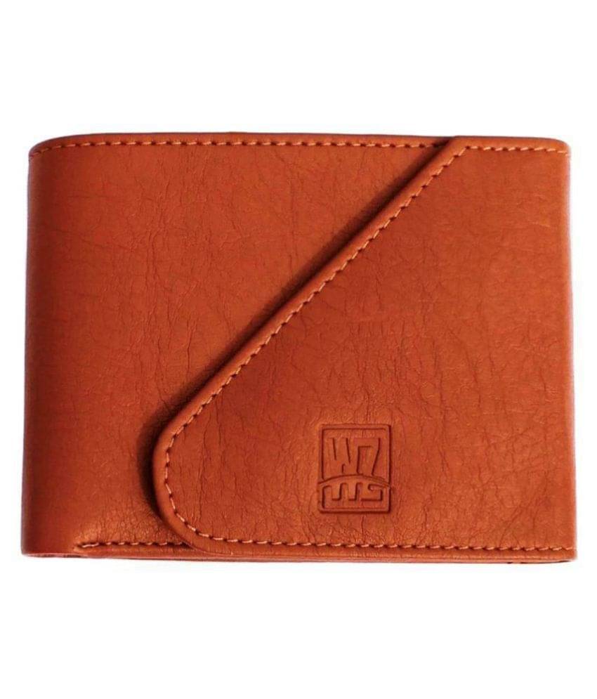     			WENZEST - Tan PU Men's Regular Wallet ( Pack of 1 )