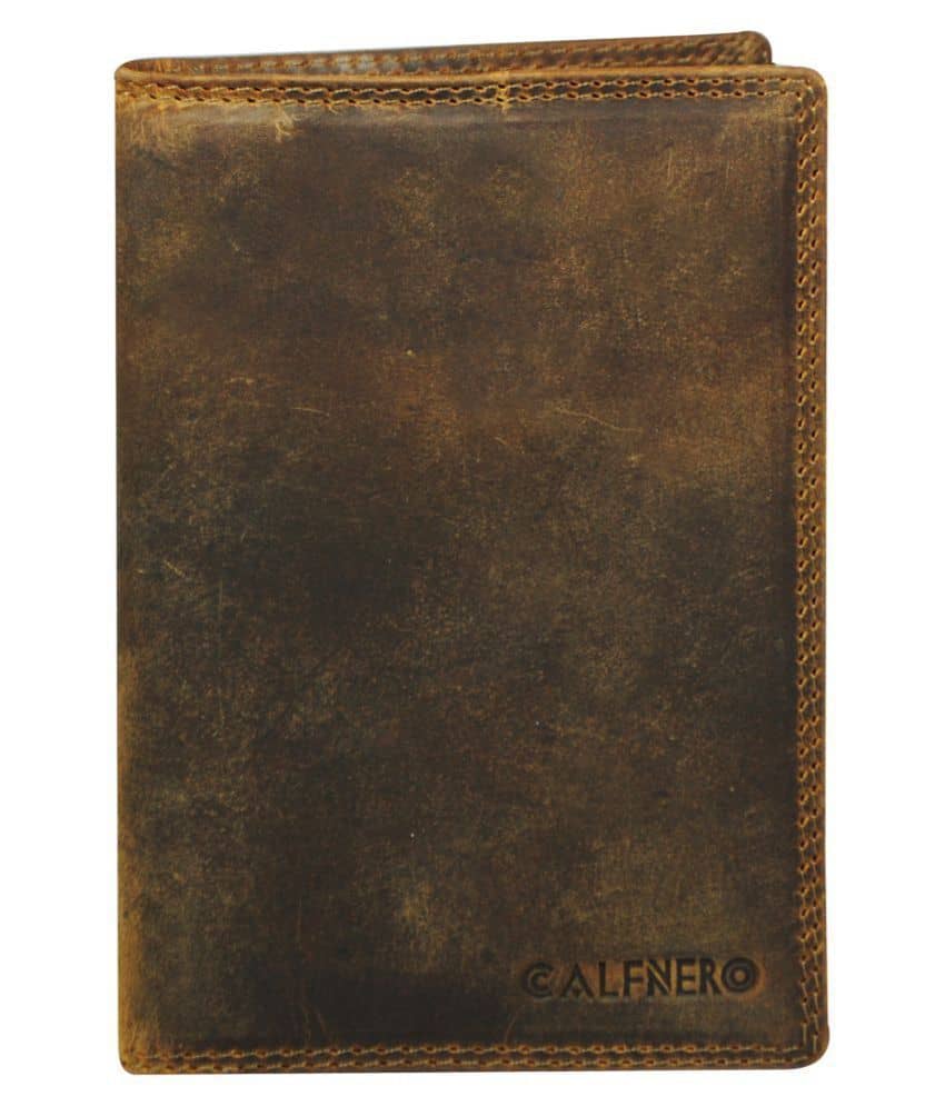 Calfnero Leather Tan Passport Holder - Handbags | Buy online on ZillyBuy