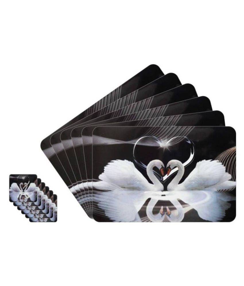     			Set of 6 PVC Table Mats & Coasters