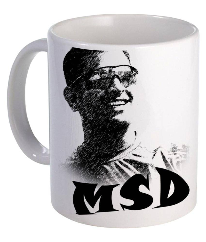 COLOR YARD MSD or Mahi design Ceramic Coffee Mug 320 mL ( Pack of 1 )     			COLOR YARD MSD or Mahi design Ceramic Coffee Mug 320 mL ( Pack of 1 )