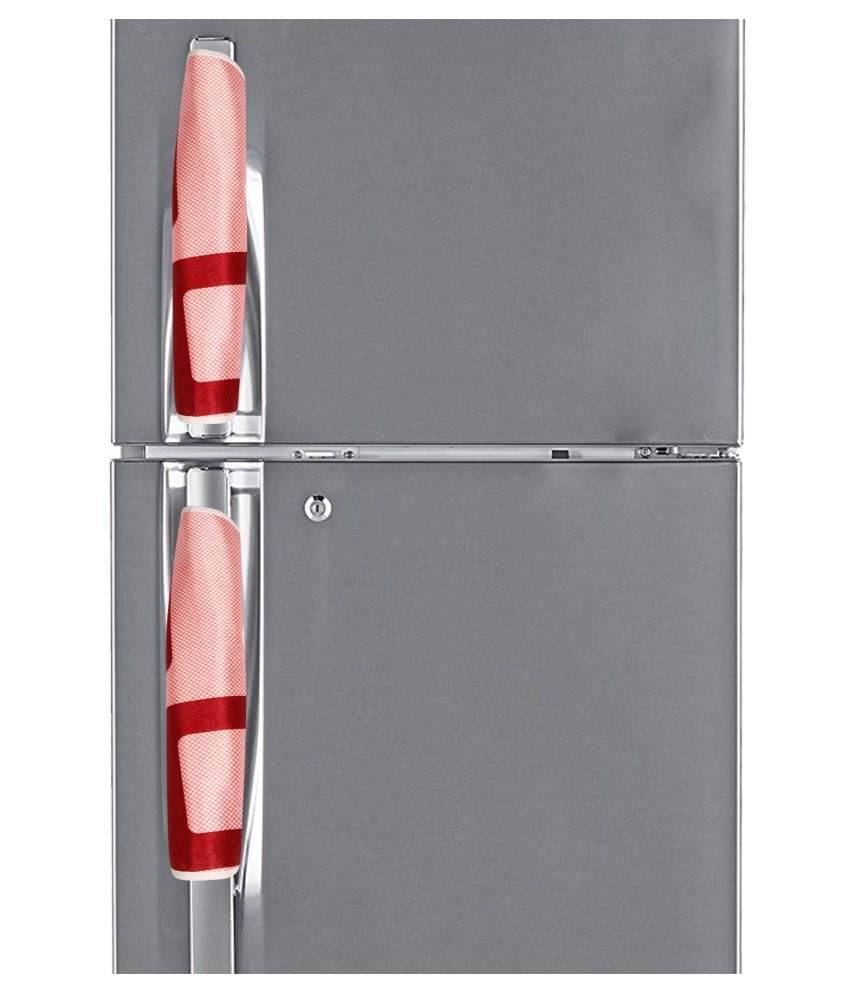     			E-Retailer - Multicolor Polyester Fridge  Handle Cover (Pack of 2)