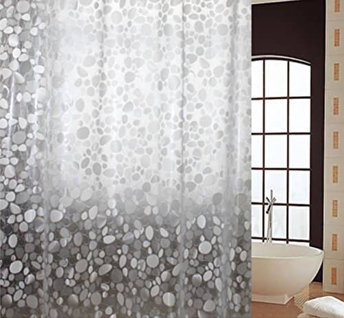 E-Retailer Single Door Semi-Transparent Ring Rod PVC AC Curtains White
