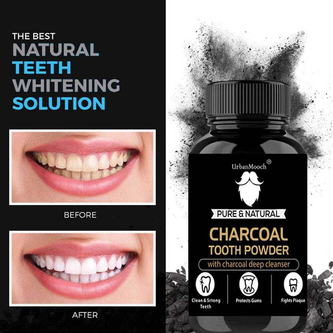 UrbanMooch Activated Charcoal Teeth Whitening Powder - Cloves(Long) Flavour Toothpowder 20 gm UrbanMooch Activated Charcoal Teeth Whitening Powder - Cloves(Long) Flavour Toothpowder 20 gm