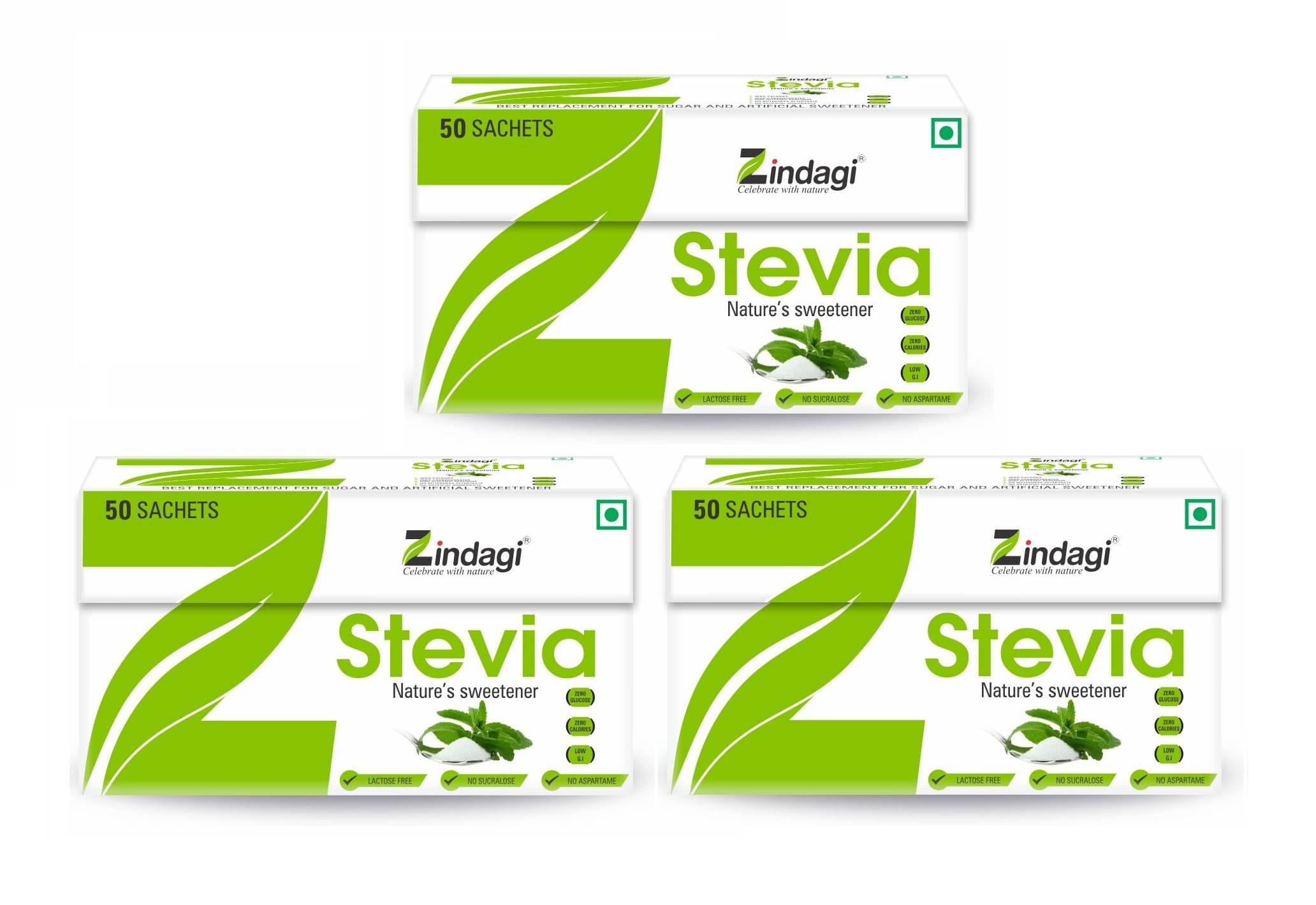     			Zindagi Sugar Substitute Powder 150 g Pack of 3