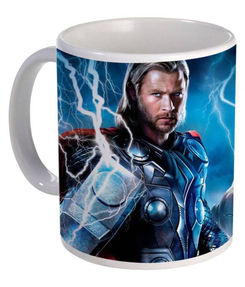 COLOR YARD Avenger Thor Printed Ceramic Coffee Mug 320 mL ( Pack of 1 ) COLOR YARD Avenger Thor Printed Ceramic Coffee Mug 320 mL ( Pack of 1 )