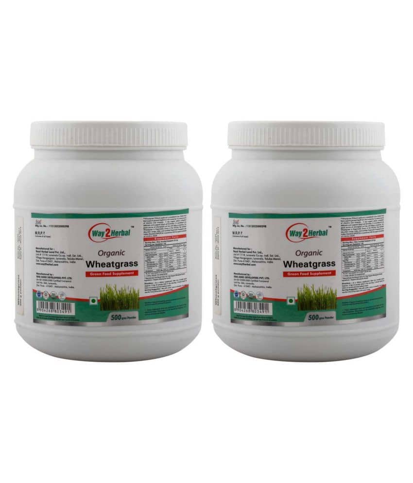 Way2Herbal Wheatgrass Powder 500 gm Pack of 2