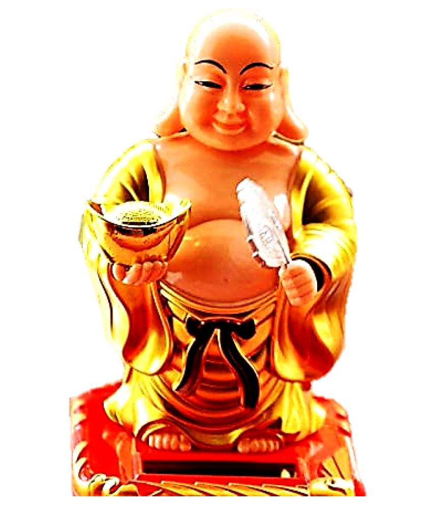     			Craftfry soller Laughing Buddha in Home Decor new Plastic Buddha Idol 12 x 8 cms Pack of 1