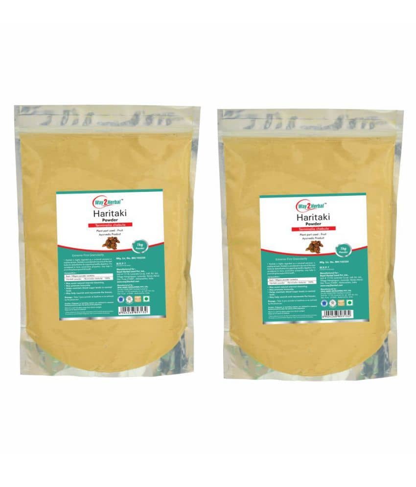Way2Herbal Haritaki Powder 1 kg Pack of 2