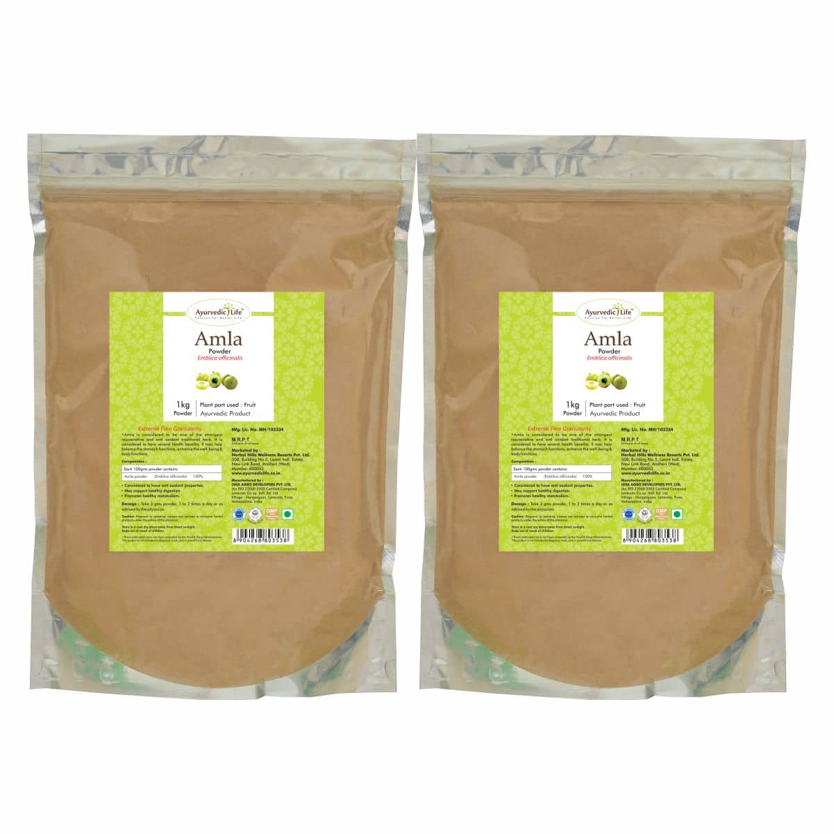Ayurvedic Life Amla Powder 1 kg Pack of 2
