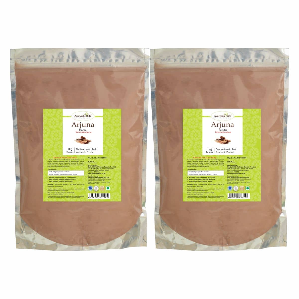 Ayurvedic Life Arjuna Powder 1 kg Pack of 2