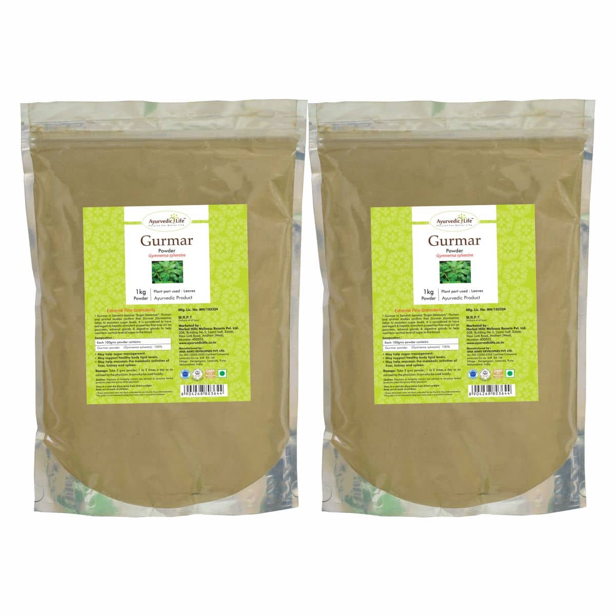 Ayurvedic Life Gurmar Powder 1 kg Pack of 2
