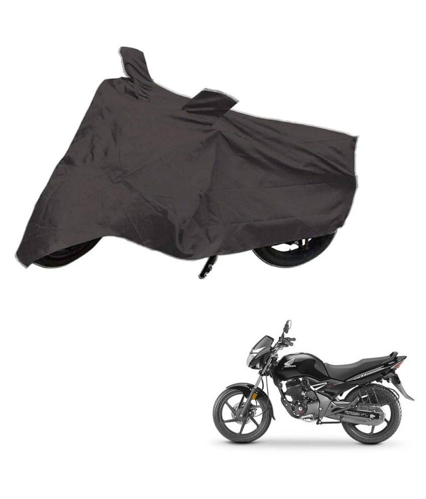 AutoRetail Dust Proof Two Wheeler Polyster Cover for Honda CB Unicorn (Mirror Pocket, Grey Color) AutoRetail Dust Proof Two Wheeler Polyster Cover for Honda CB Unicorn (Mirror Pocket, Grey Color)