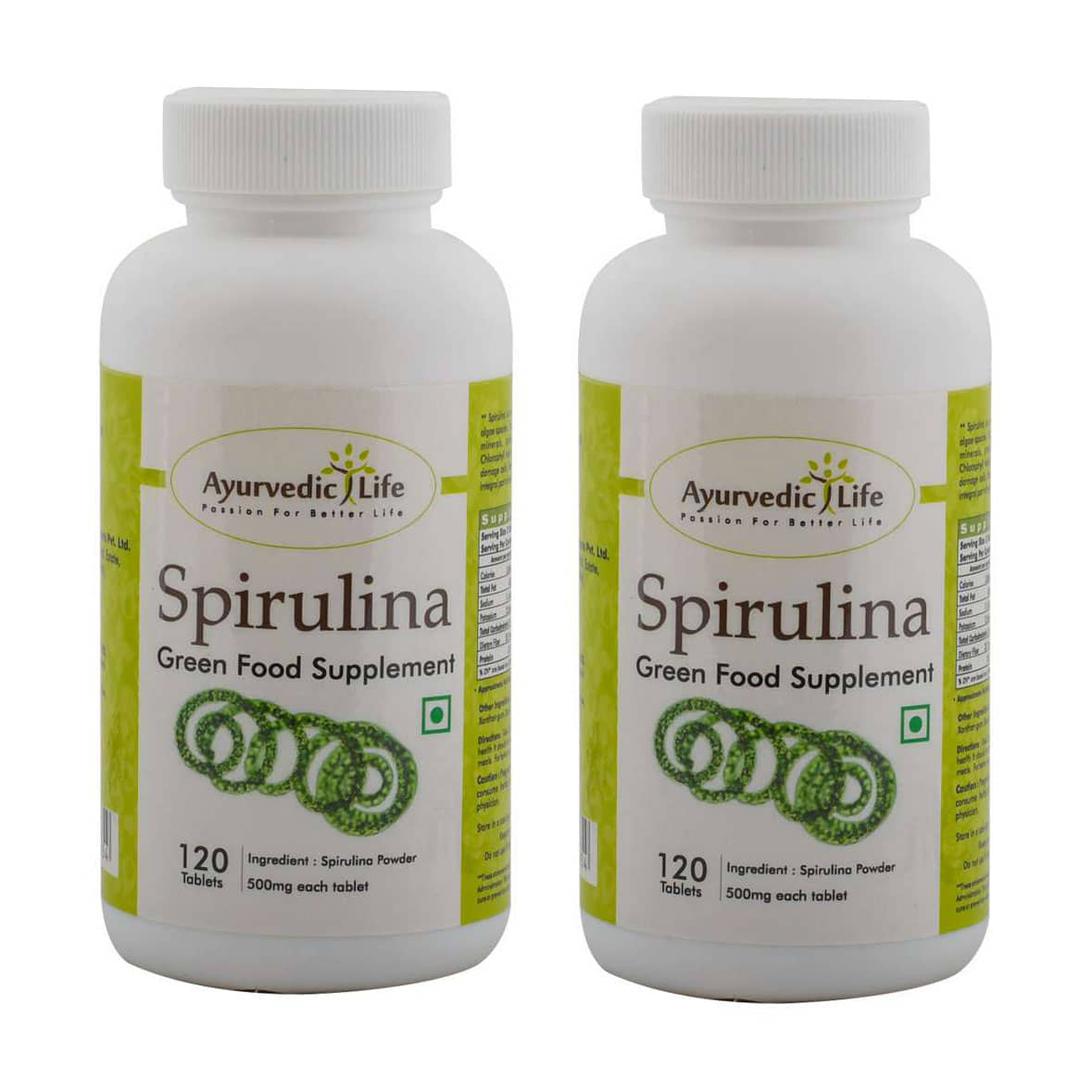 Ayurvedic Life Spirulina Tablets 120 no.s Pack of 2