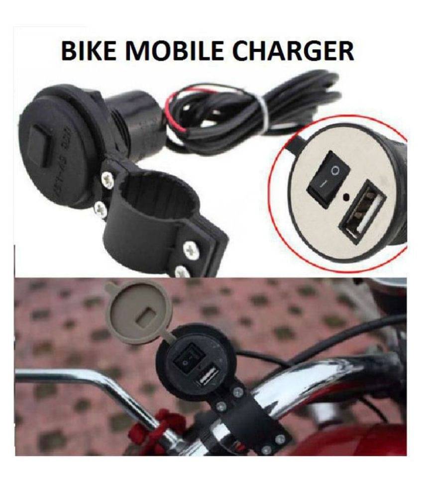     			NJ STAR Waterproof Motorcycle/Bike USB Mobile Charger for all Bikes
