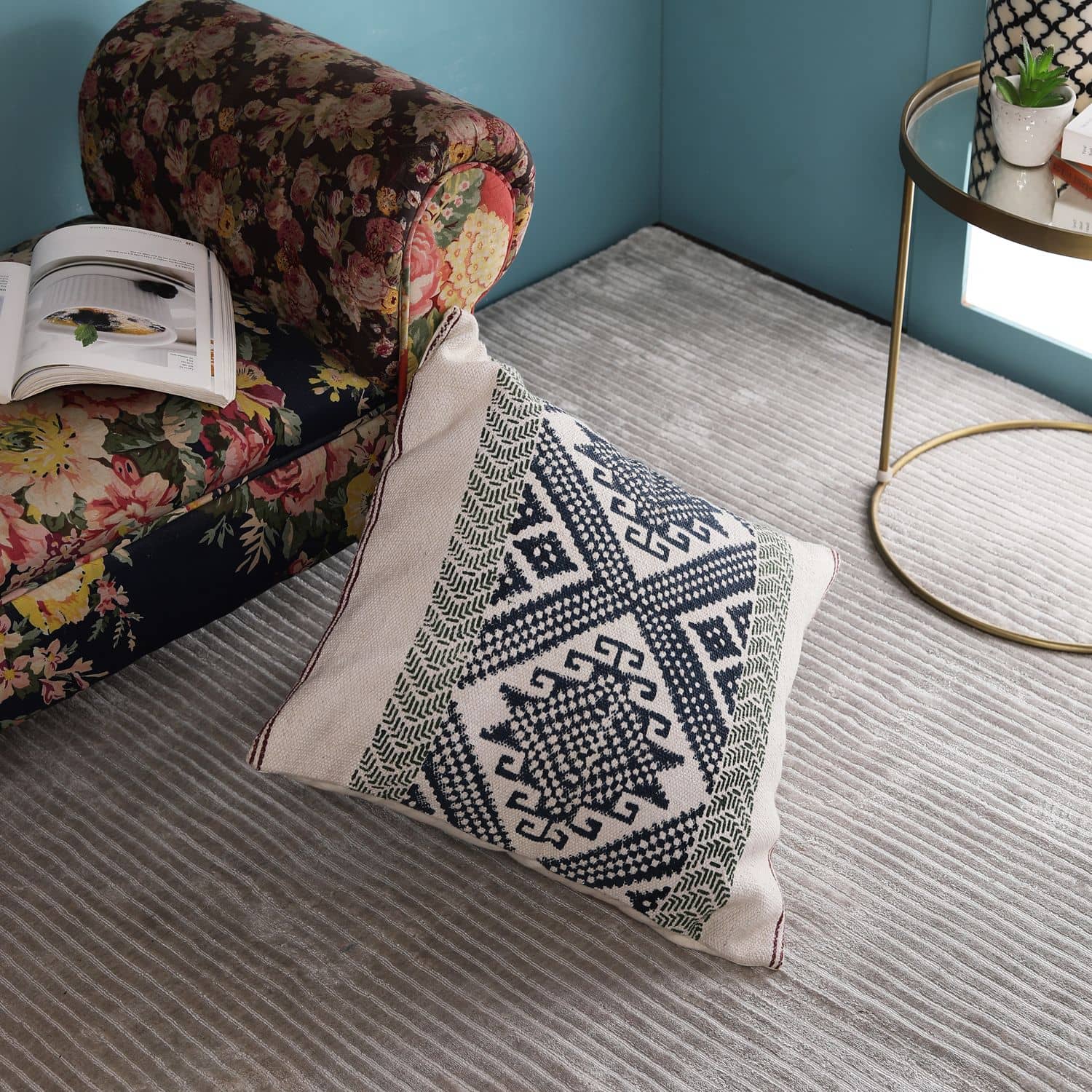 PEQURA Single Cotton Cushion Covers 50X50 cm (20 X 20)