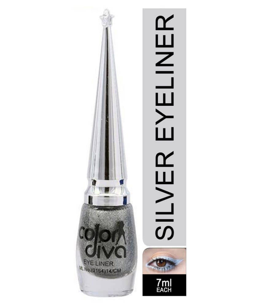 Color Diva Liquid Eyeliner Silver 7 mL - Makeup - Eyes | Buy online on ZillyBuy