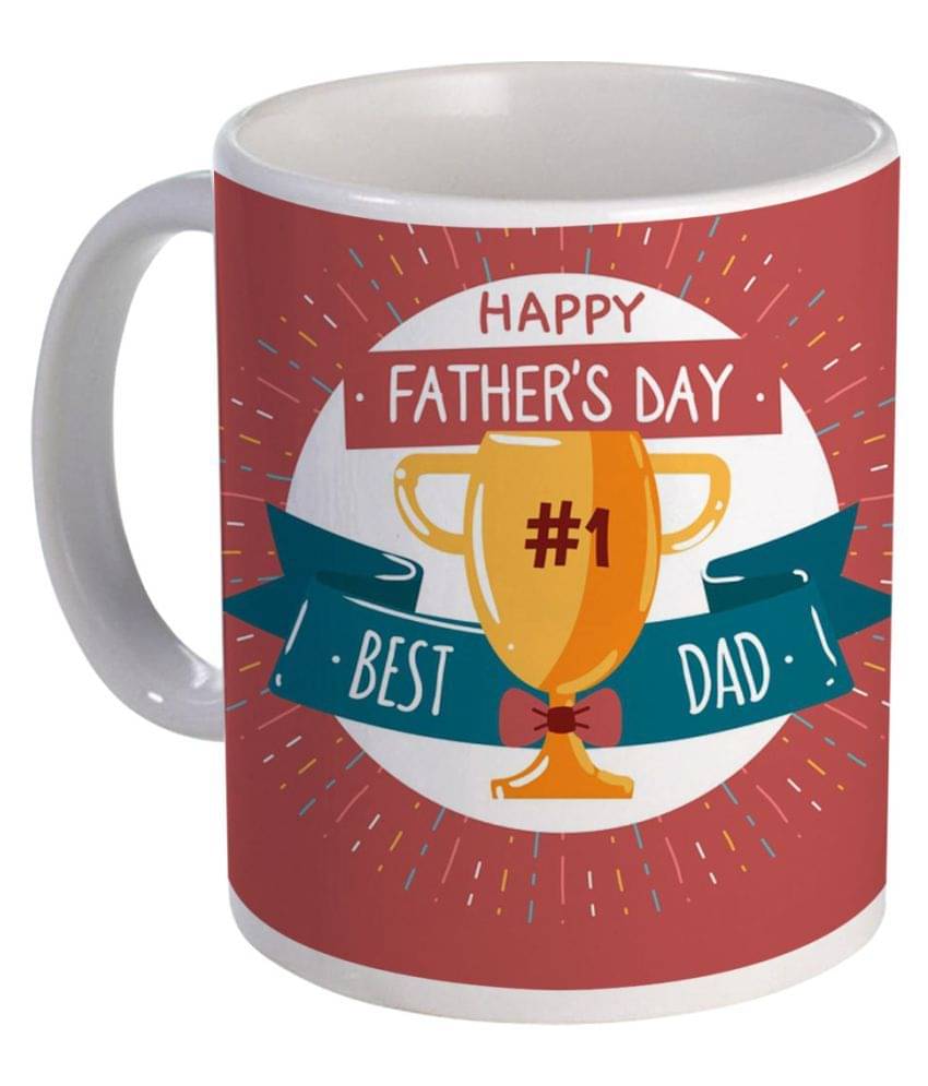 COLOR YARD best happy fathers day best dad design on white Ceramic Coffee Mug 1 Pcs 325 mL COLOR YARD best happy fathers day best dad design on white Ceramic Coffee Mug 1 Pcs 325 mL
