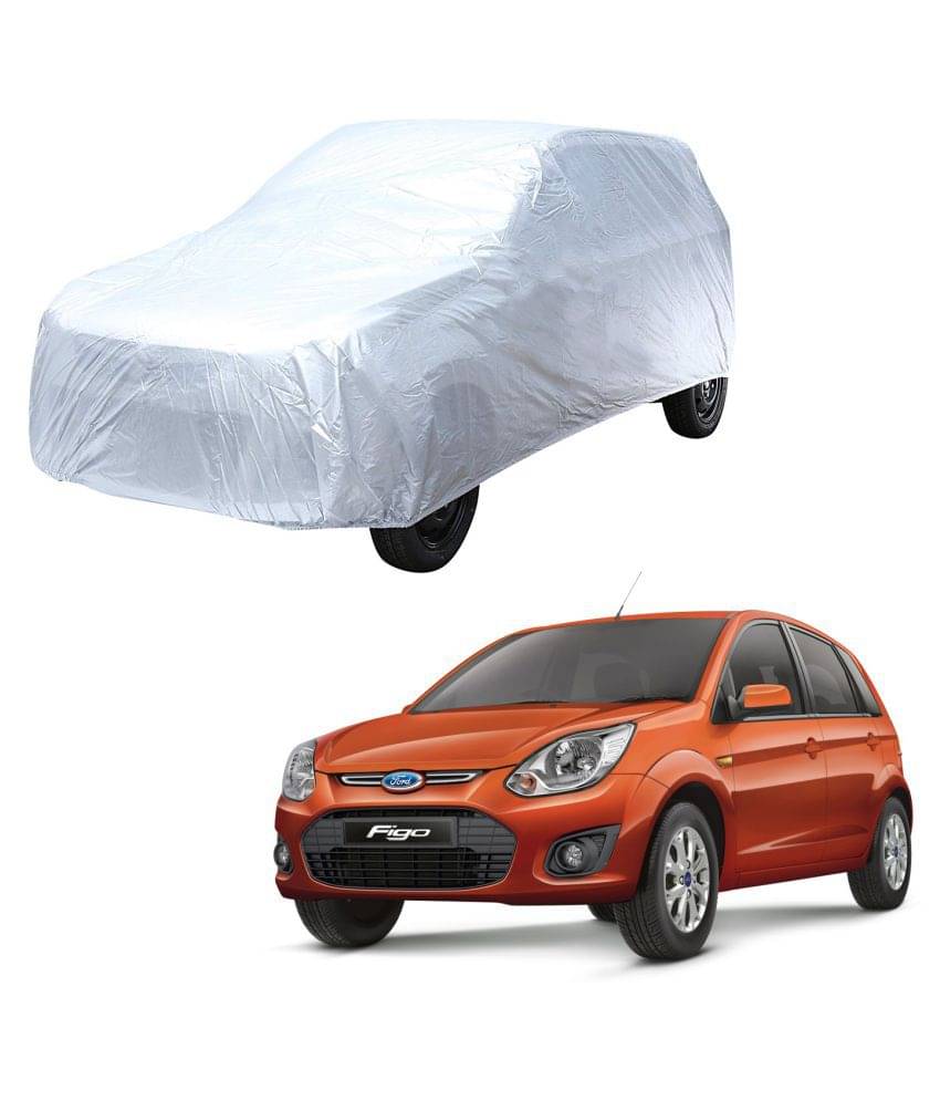     			Autoretail Silver Color Dust Proof Car Body Polyster Cover Without Mirror Pocket Polyster For Ford Figo