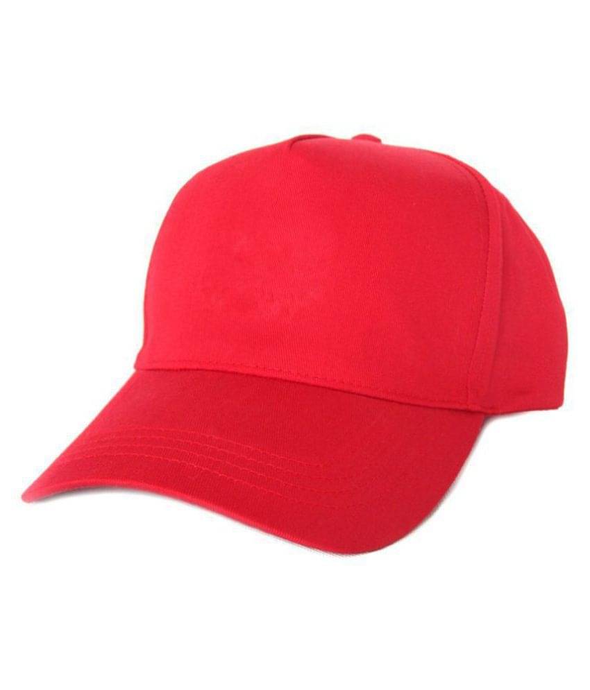 Tahiro Red Plain Cotton Snapback Cap for Boys - Pack Of 1 Tahiro Red Plain Cotton Snapback Cap for Boys - Pack Of 1
