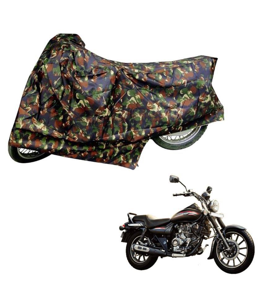     			AutoRetail Dust Proof Two Wheeler Polyster Cover for Bajaj Avenger Street 150 DTS-I (Mirror Pocket, Jungle Color)