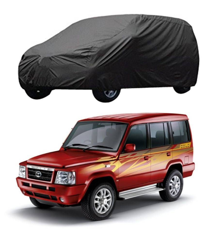     			Autoretail Grey Color Dust Proof Car Body Polyster Cover Polyster For Tata Sumo