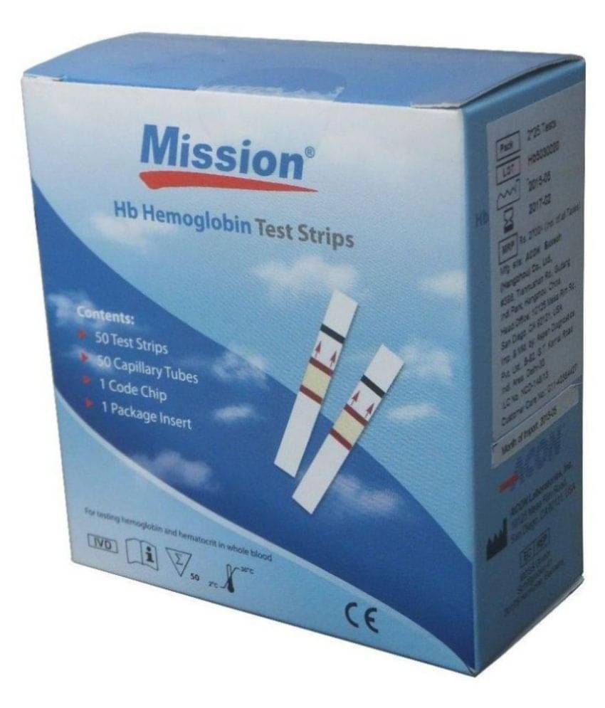     			Mission Hb(Hemoglobin) 50 Strips Pack
