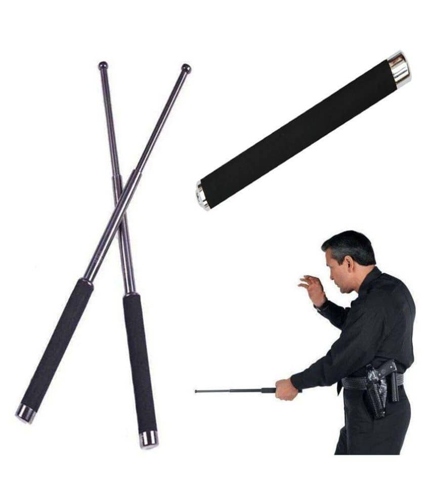 Tactical Telescopic. Baton Stainless Steel Self Defence  Security Folding Stick - Sports and Fitness Equipment | Buy online on ZillyBuy