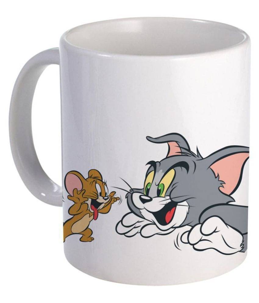 COLOR YARD cute Tom and Jerry Ceramic Coffee Mug 320 mL ( Pack of 1 )     			COLOR YARD cute Tom and Jerry Ceramic Coffee Mug 320 mL ( Pack of 1 )