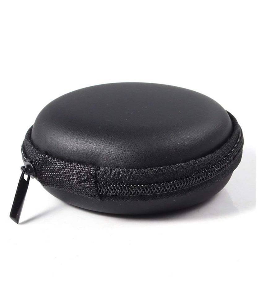     			Drumstone Multi-Purpose Round Shape Waterproof Light Weight Pouch for USB Cables, Earbuds Protective Earphone, Headset, Adapter