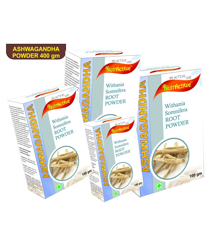 NutrActive Organic Ashwagandha Powder 400 gm
