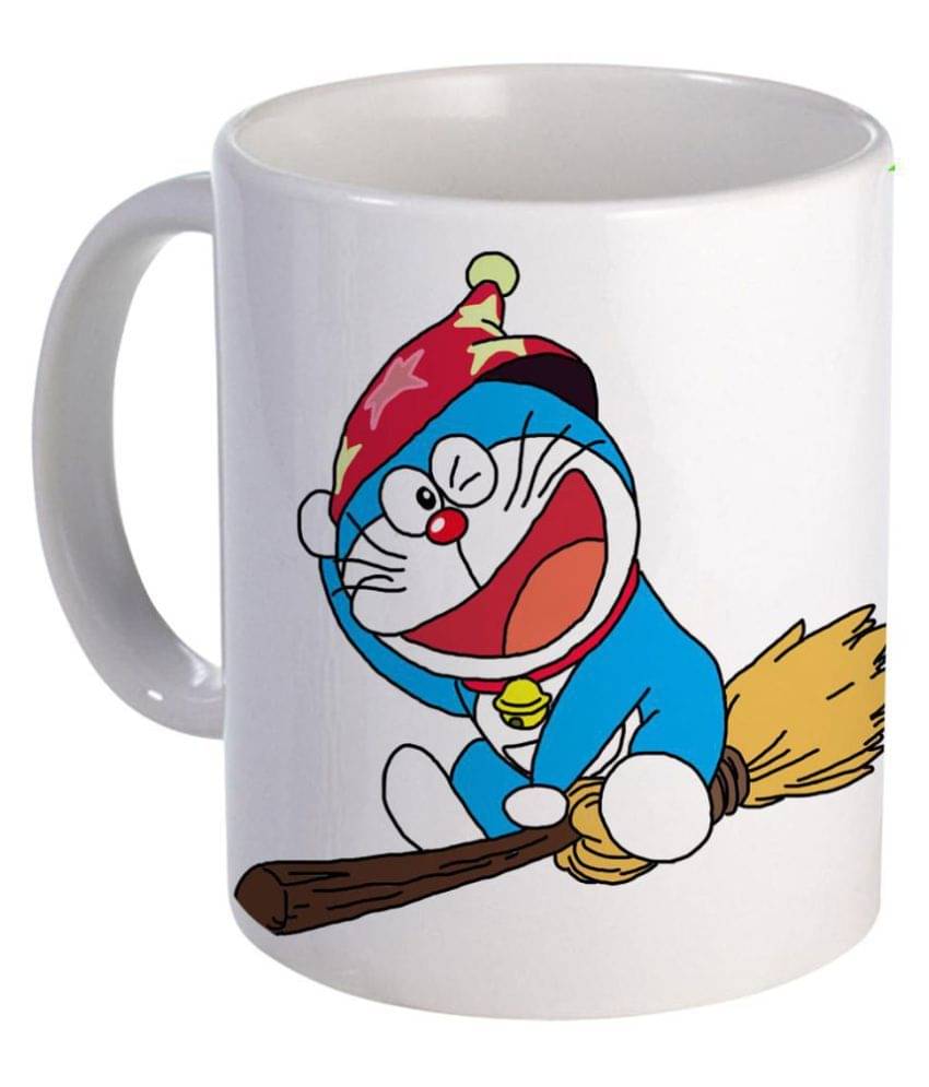     			COLOR YARD best Doraemon Ceramic Coffee Mug 325 mL ( Pack of 1 )
