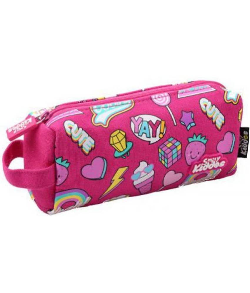 Smily Kiddos Smily Pencil Pouch Pink | School Kids Pencil Cases | Kids Stationary Products - Stationery | Buy online on ZillyBuy