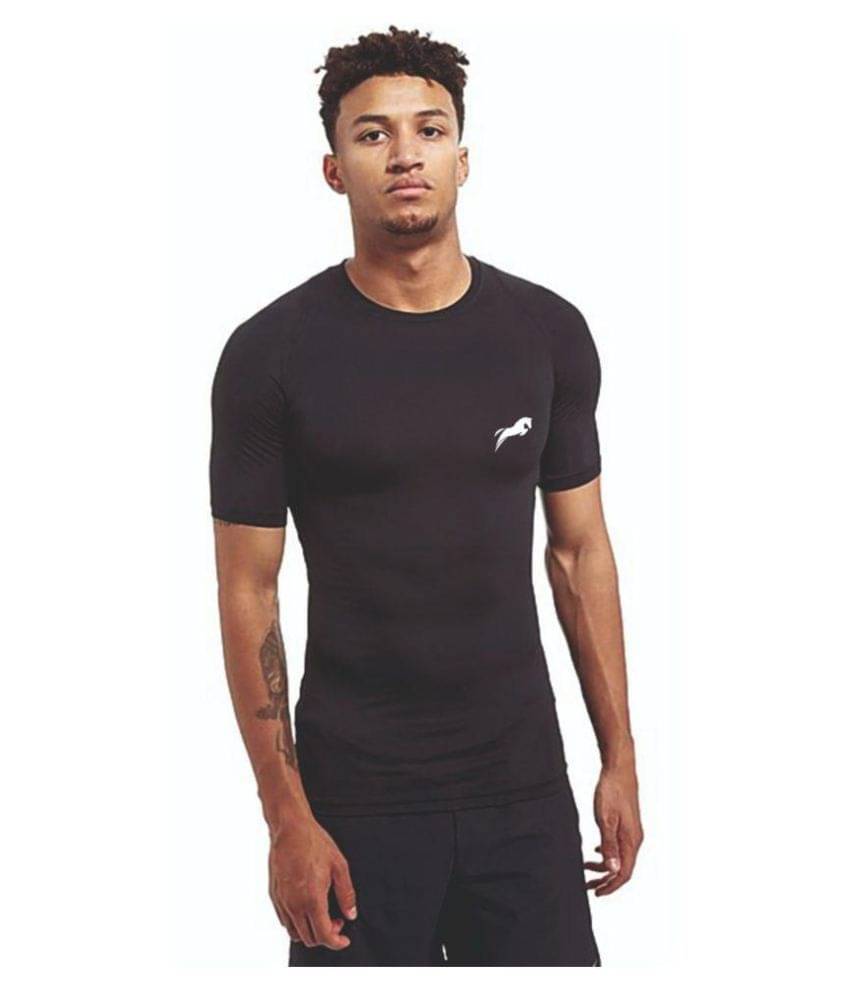     			Just rider Men Polyester Compression Tshirt