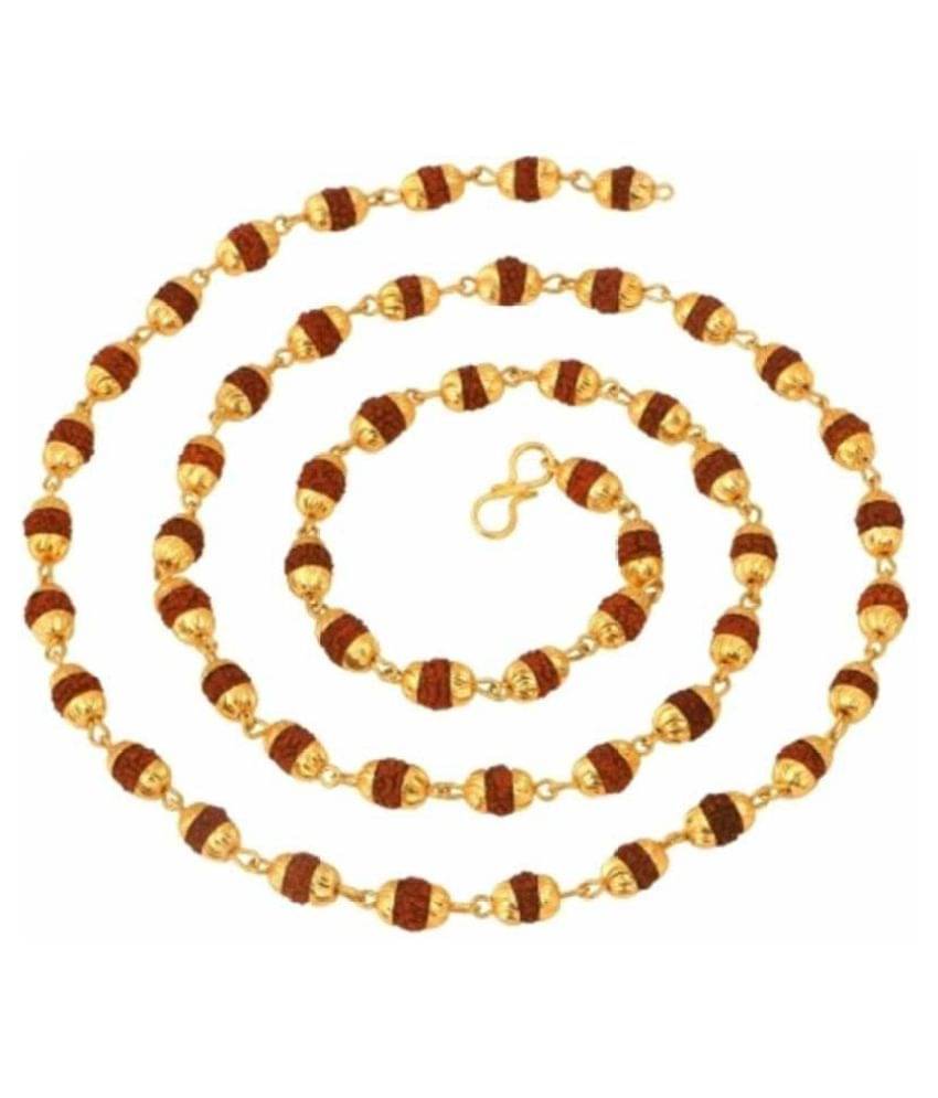     			RL Collection Rudraksh Mala Alloy Chain