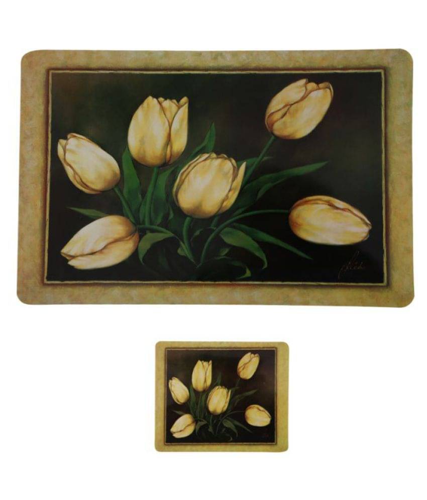 Set of 12 PVC Table Mats & Coasters Set of 12 PVC Table Mats & Coasters