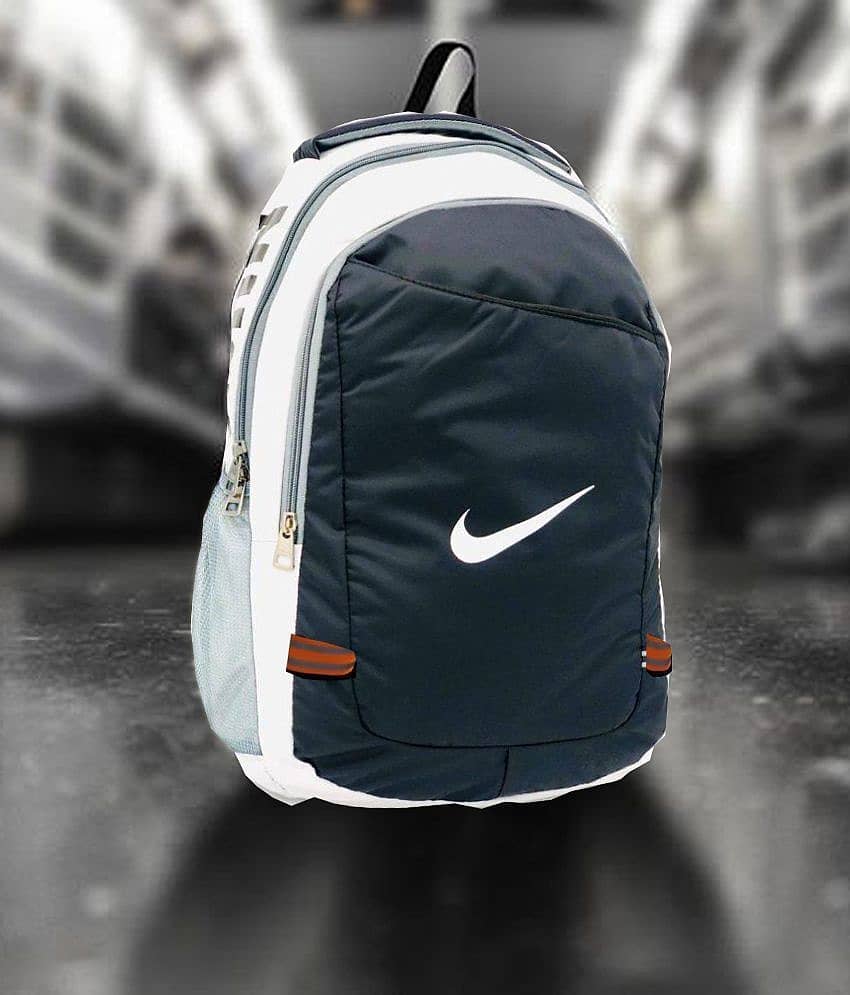 Nike Black & White 25 Ltrs Polyester College Bags Laptop Bag- 14.6 inch Backpacks Shoulder Bag For Men & Women Nike Black & White 25 Ltrs Polyester College Bags Laptop Bag- 14.6 inch Backpacks Shoulder Bag For Men & Women