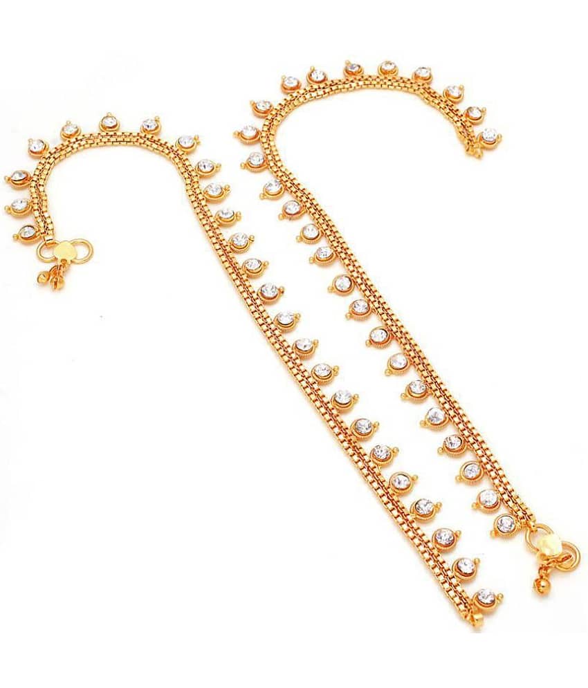 Jewar - Gold Anklets ( Pack of 1 ) - Anklets | Buy online on ZillyBuy
