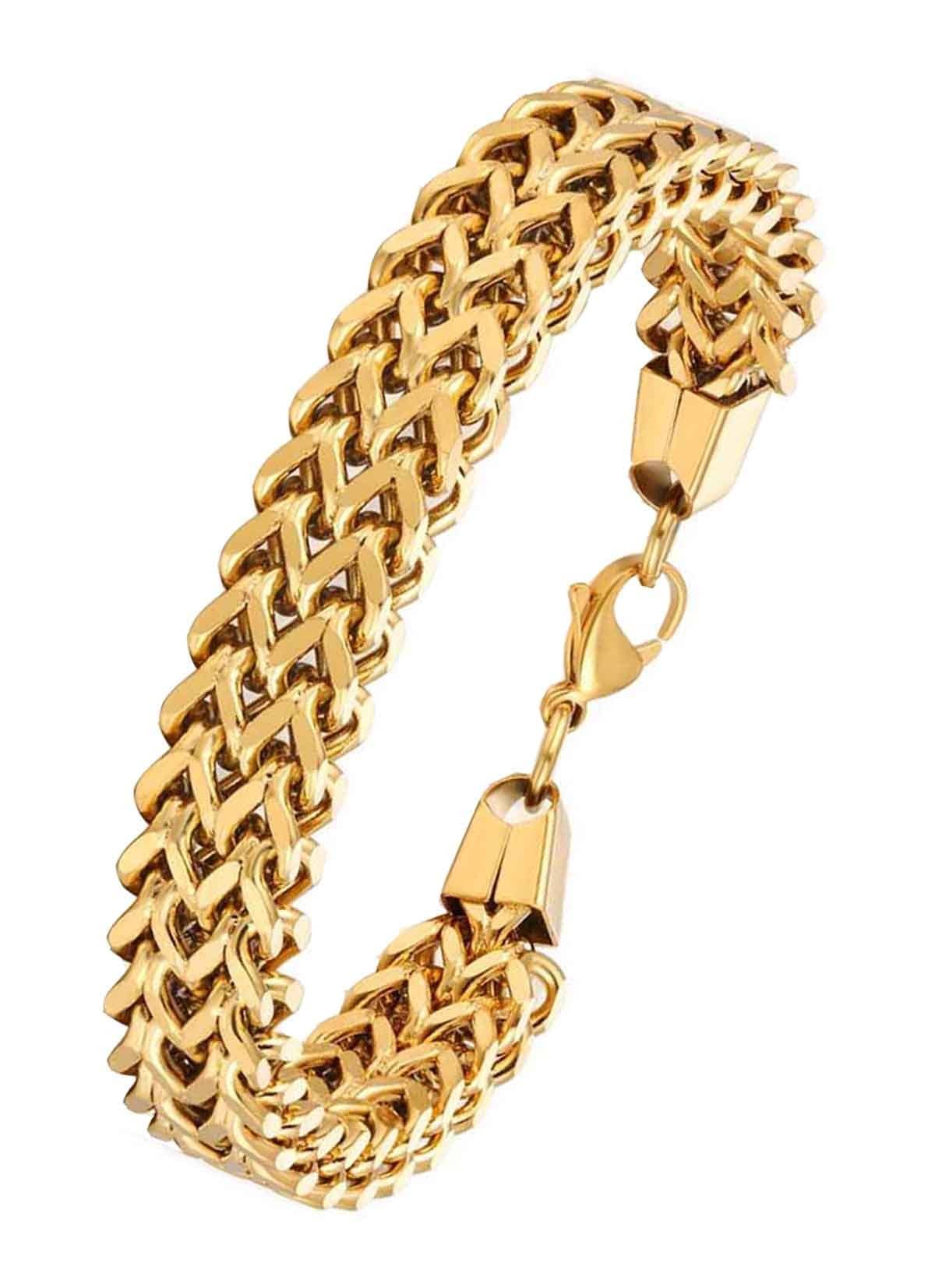 The Jewelbox Gold Stainless Steel Bracelets - Bangles & Bracelets | Buy online on ZillyBuy