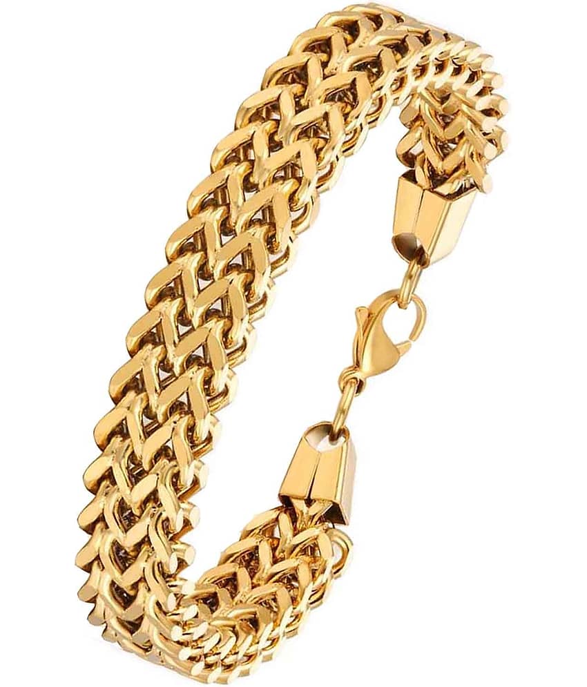 The Jewelbox Gold Stainless Steel Bracelets - Bangles & Bracelets | Buy online on ZillyBuy