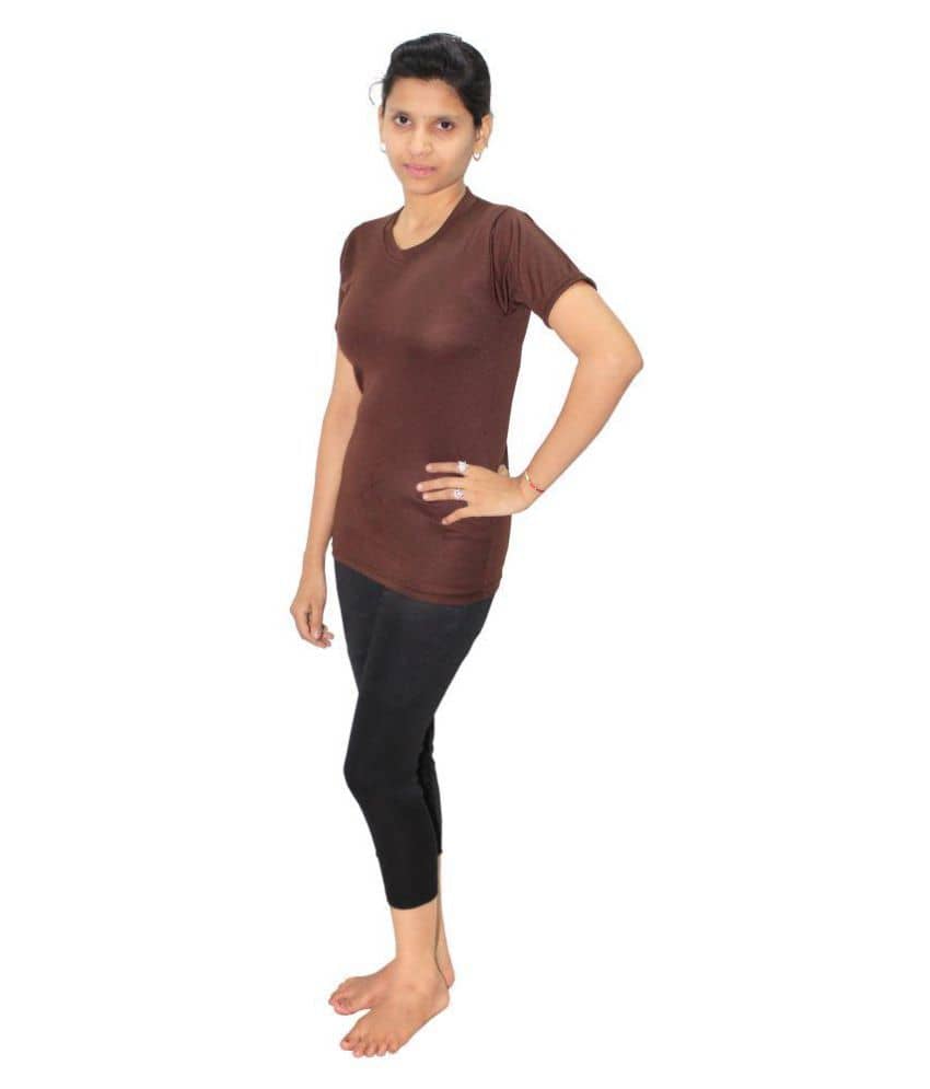 Goodluck Brown T-Shirt & Shorts Combo Swimming Costume - Sports and Fitness Equipment | Buy online on ZillyBuy