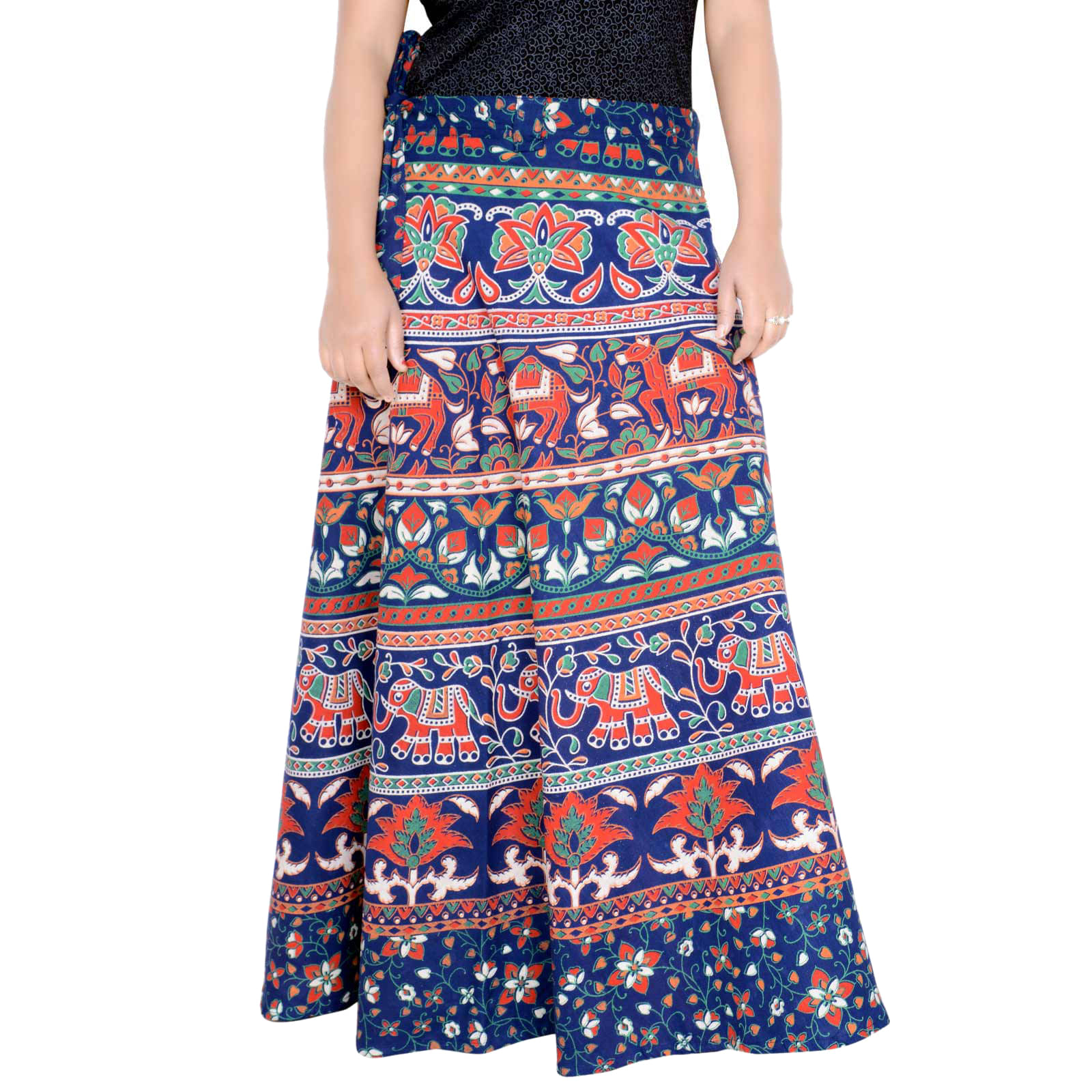     			Sttoffa Cotton Wrap Skirt - Blue