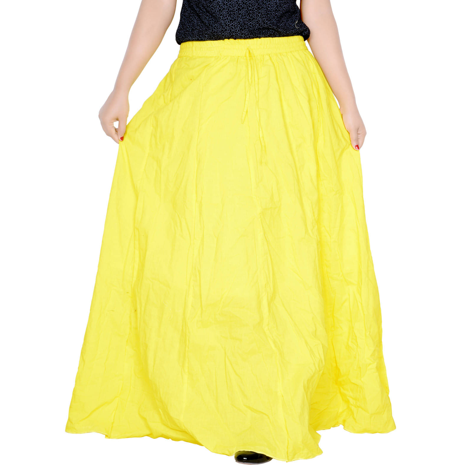 Sttoffa Cotton Broomstick Skirt - Yellow Sttoffa Cotton Broomstick Skirt - Yellow
