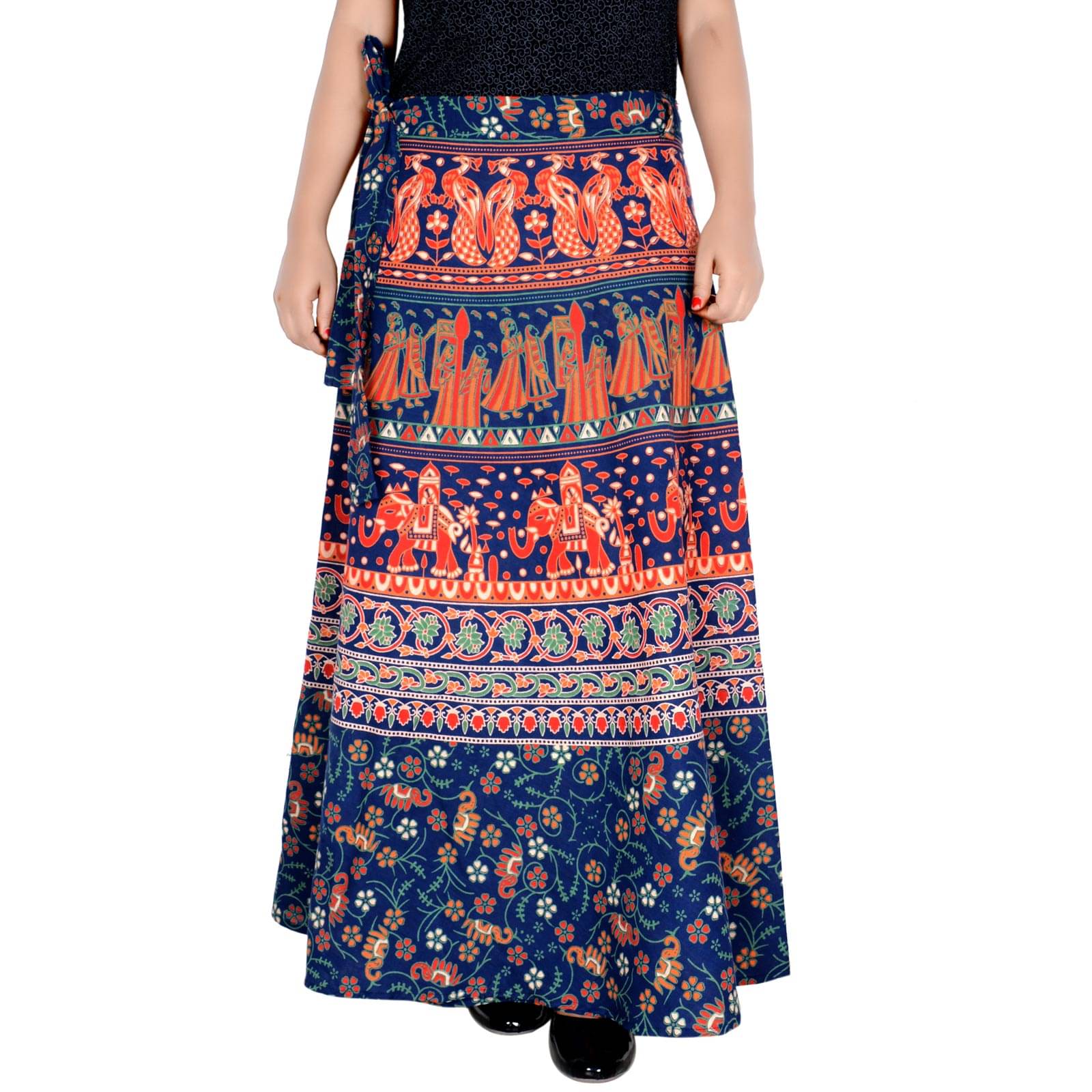     			Sttoffa Cotton Wrap Skirt - Blue